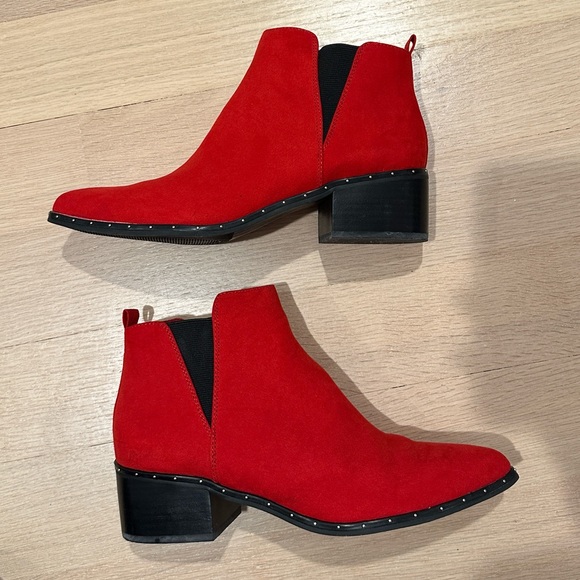 Red and Black Booties - Picture 1 of 6